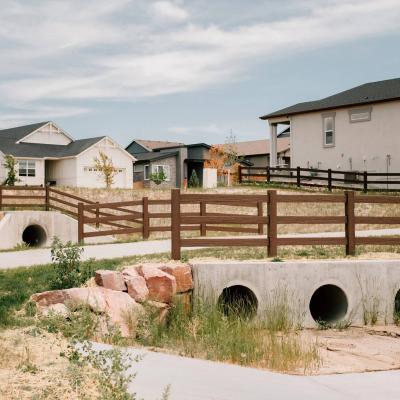 Concrete Split Rail in Cordera Open Space
