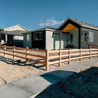 Concrete Split Rail & Wire Mesh for homeowner in Wolf Ranch