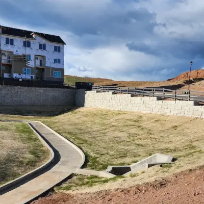 58 Erosion Control with Retaining wall in 80919