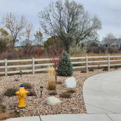 62 Residential Home With Concrete Split Rail Fence